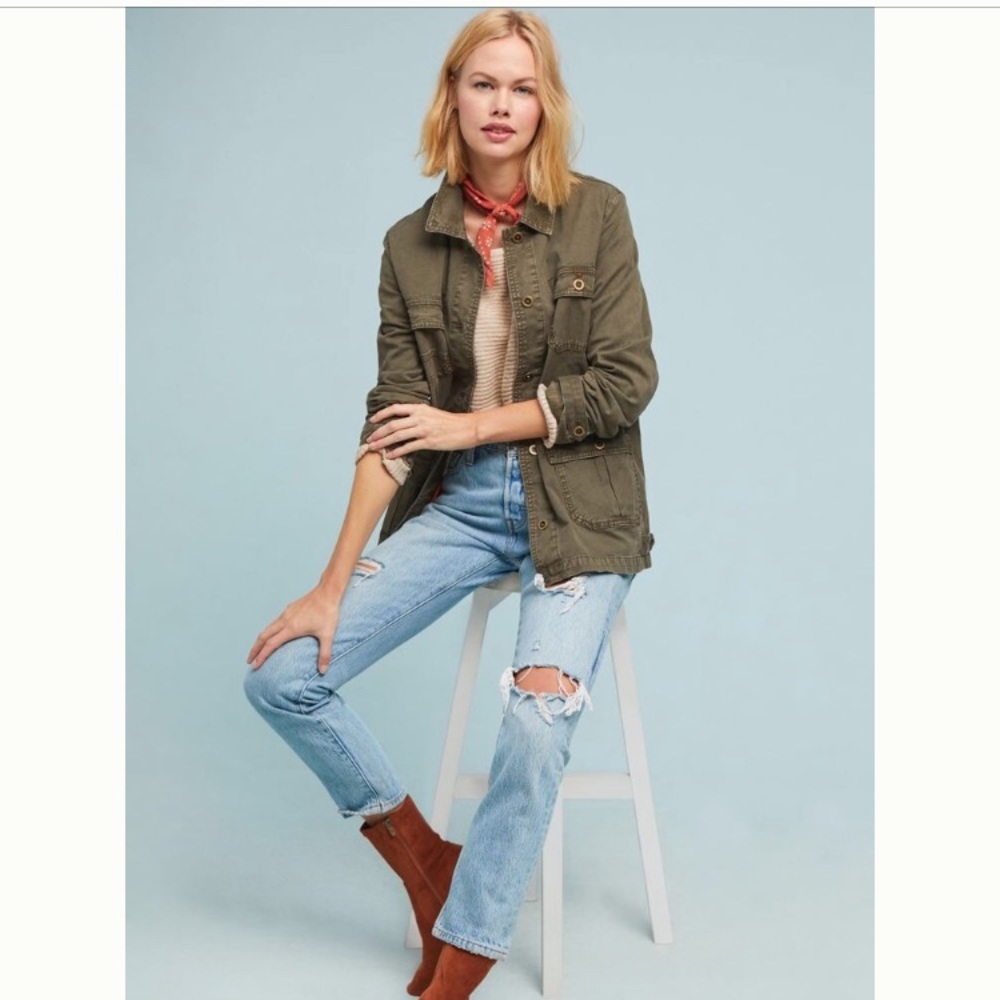 NWT Anthropologie knit back anorak
